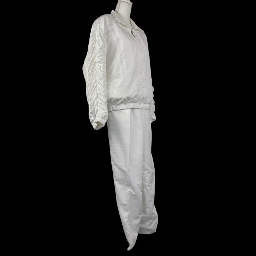 VTG 80s Head USA White Track Wind Tennis Suit 2 Piece Set Medium - Picture 3 of 10